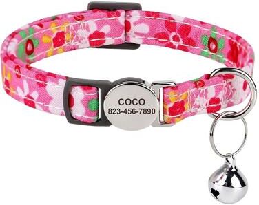 Uplifted Finds Personalized Printed Anti Lost Cat Collar 18