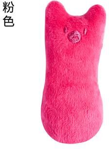 Multisell Products Hub Interactive Catnip Chew Toy For Cats Funny Plush Bite & Vocal Toy For Kitten Teeth Grinding, Claws & Thumb Chewing pink