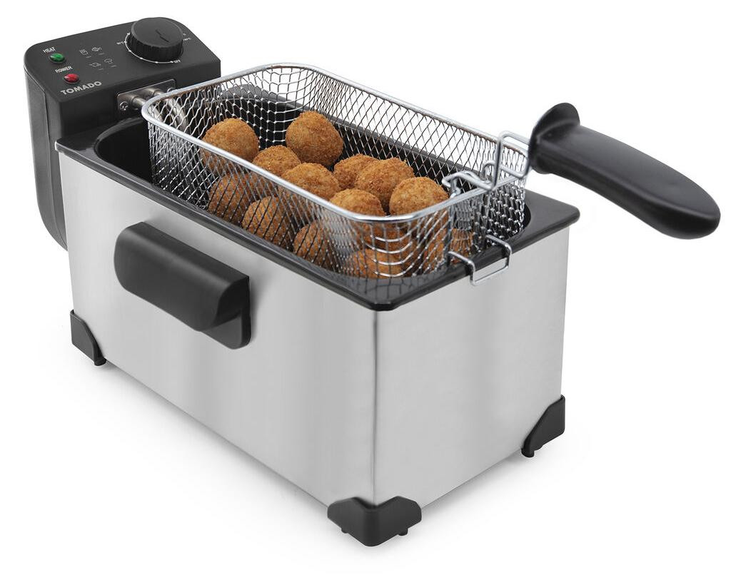 Tomado Frituurpan met koude zone, 3 liter, 2200 watt
