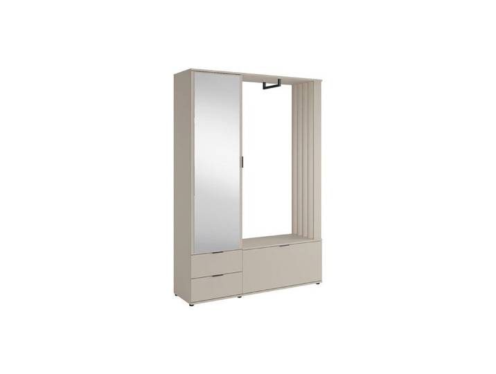 Vestiaire avec rangements et penderie - Beige - CEDRELA