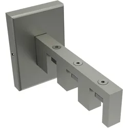 TRÄGER FÜR GARDINENSTANGEN INNENLAUF 14x35 mm, Smartline 3-läufig, Edelstahl-Optik