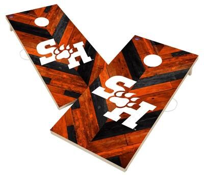 Skip's Garage Sam Houston State Cornhole Board Set
