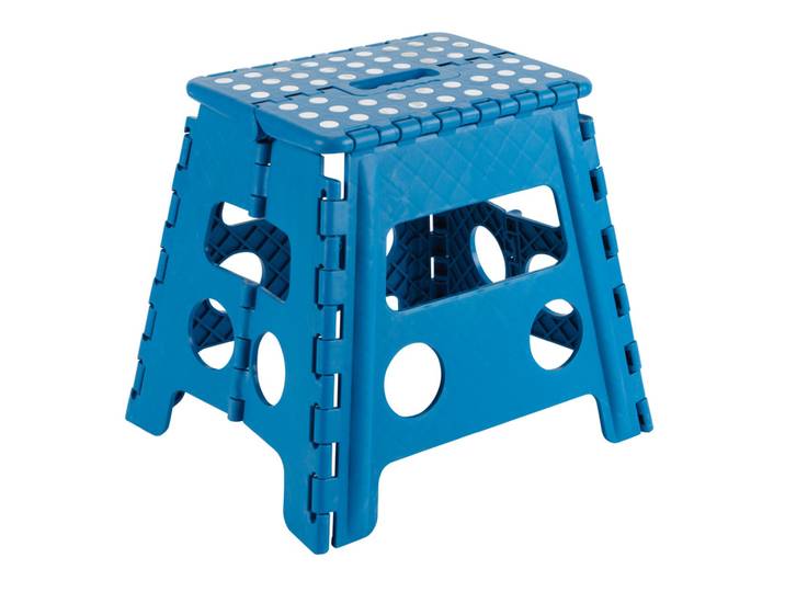 Tabouret Pliant\, Marchepied Pour Adultes Et Enfants\, Escabeau Pliant\, Tabouret Marchepied Enfant\, Tabouret Pour La Cuisine\, Salle De Bain\, Camping\, 32 Cm Hauteur Bleu Tb-032-a - Arregui