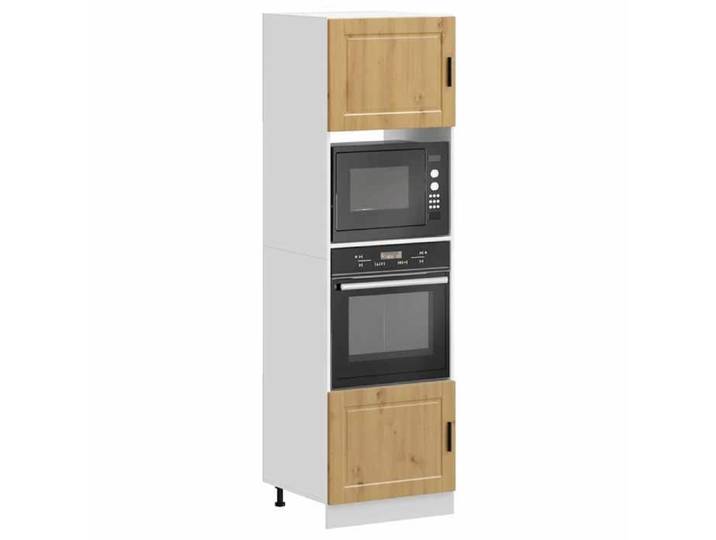 SALE 2025 Commode bahut cuisine - Armoires de four - Lot de 2 - Porto - chêne artisanal - bois d'ingénierie 54 8 Kg 2118
