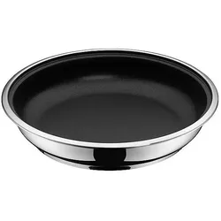 WMF Click&Serve Bratpfanne mit Antihaftversiegelung, 28 cm, Pfanne + Kochtopf, Schwarz, Silber