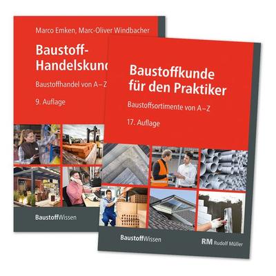 Buchpaket: Baustoffkunde für den Praktiker und Baustoff-Handelskunde, Gebundene Ausgabe von Marc-Oliver Windbacher,Marco Emken, RM Rudolf Müller