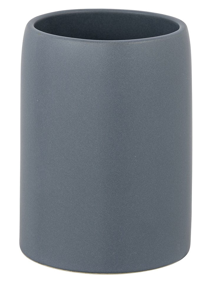 Schöner Wohnen Kollektion Zahnputzbecher ''Funo'' in Blau - (H)10,5 x Ø 7,5 cm - onesize