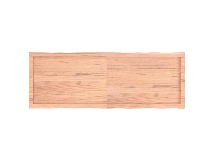KTHLBRH Tischplatte Eiche 140 x 50 x (2-4) cm hellbraun Massivholz, lackiert, klappbar, Ersatztisch