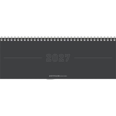 Tisch-Querkalender Papyrus Grau 2027