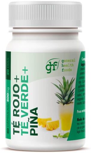 GHF Roter Tee + Grüner Tee + Ananas 60 Kapseln 500 mg 50 gr