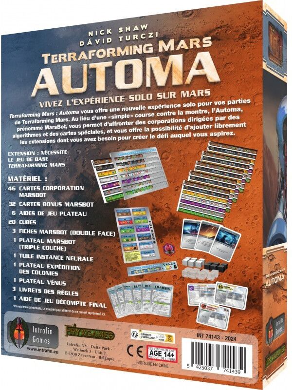 Fryxgames Terraforming Mars - Automa VF