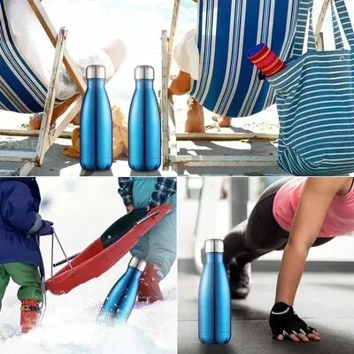Combo Retail Shop Double Wall Stainless Steel Water Bottle, Insulated Thermos, Keep Hot And Cold, Vacuum Flask, Sport Bottle gold 750ml