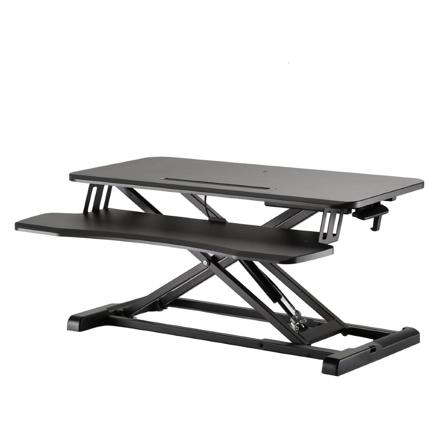 Ewent Mesa De Trabajo Sit Stand De Altura Regulable Con Bandeja Para Teclado (EW1545)