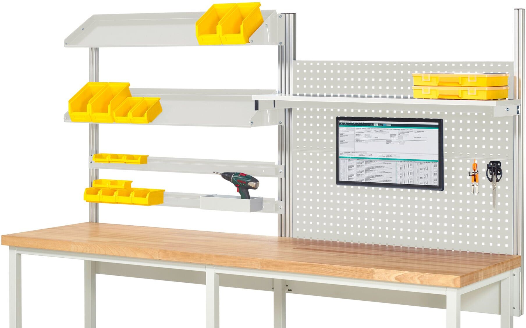 Rau System-Aufbau Komplettset 05, für Produktbreite 2500 mm, RAL7035/RAL7035 (EE-BW-KS-05-2500.12)
