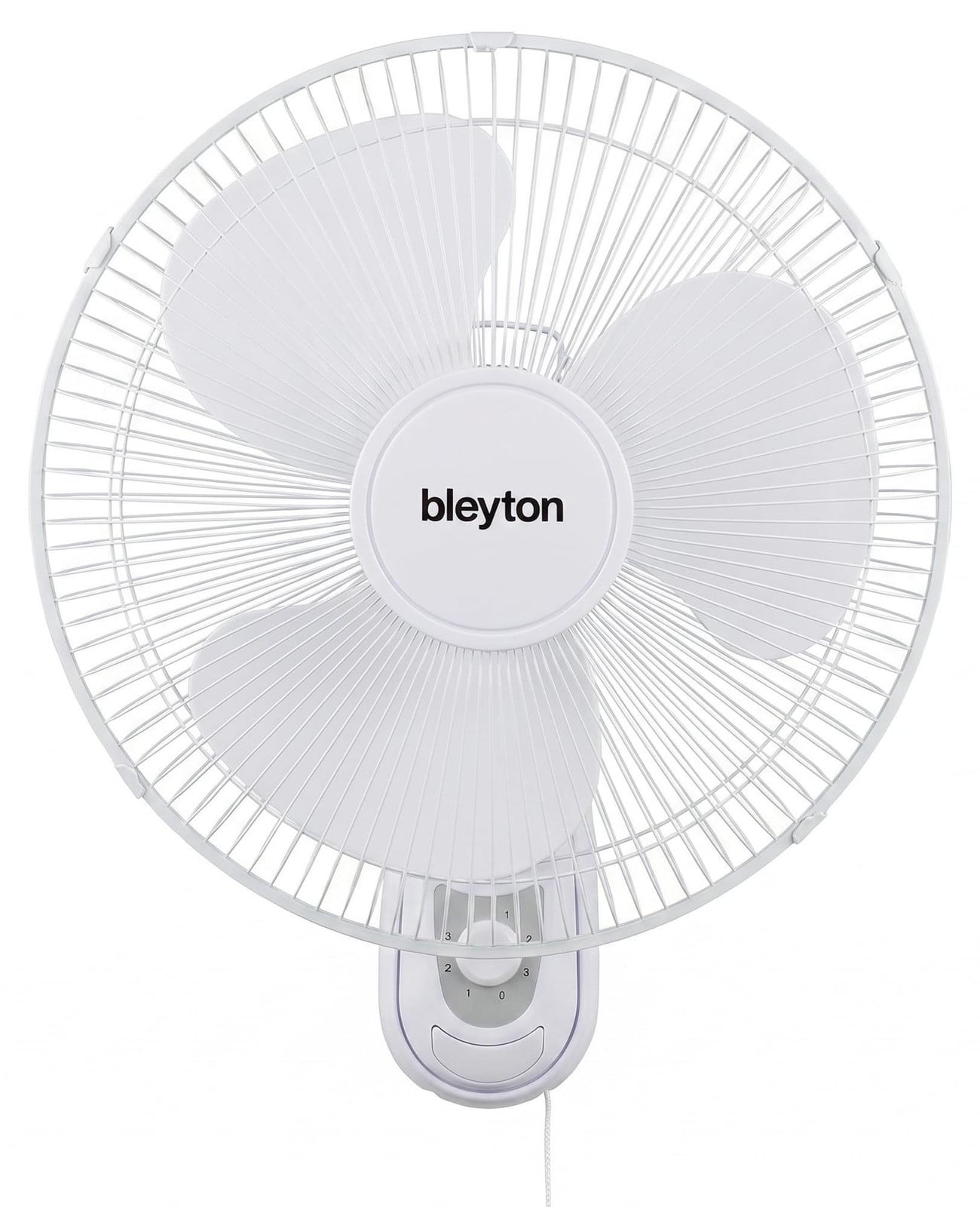 BLEYTON Leiser wandventilator Classic Wall, wit, 40W, met trekkoord