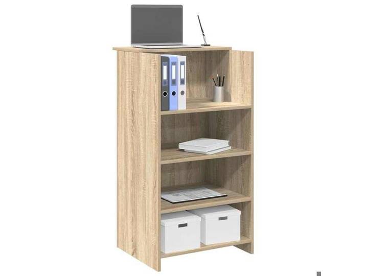 SALE 2026  Bureau moderne compact Brun - Bureau de réception Chêne Sonoma 55x50x103 5cm - bois d'ingénierie PRO555792161