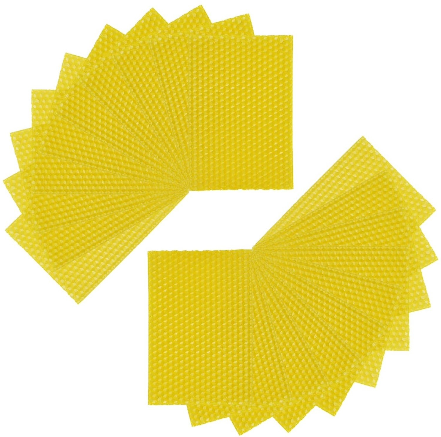 Set van 20 pure bijenwas platen voor het maken en versieren van kaarsen, DIY kaarsen maken en creatief schilderen