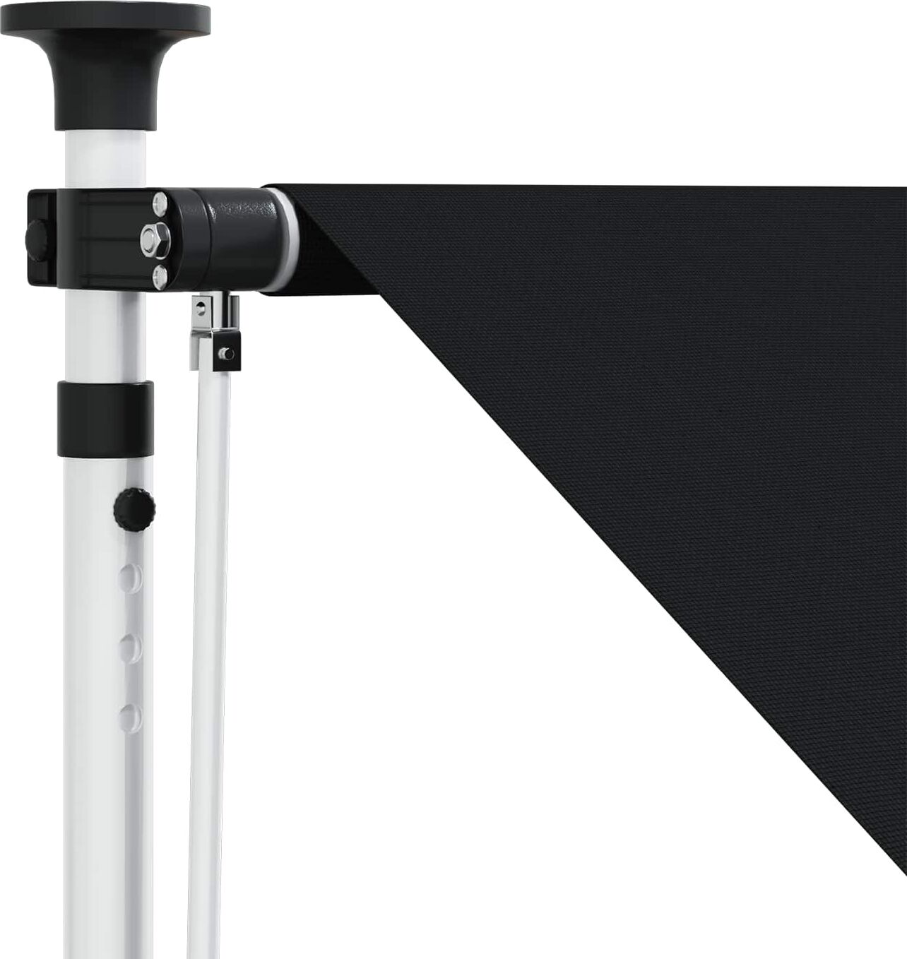 vidaXL Auvent rétractable manuel Noir 150 cm