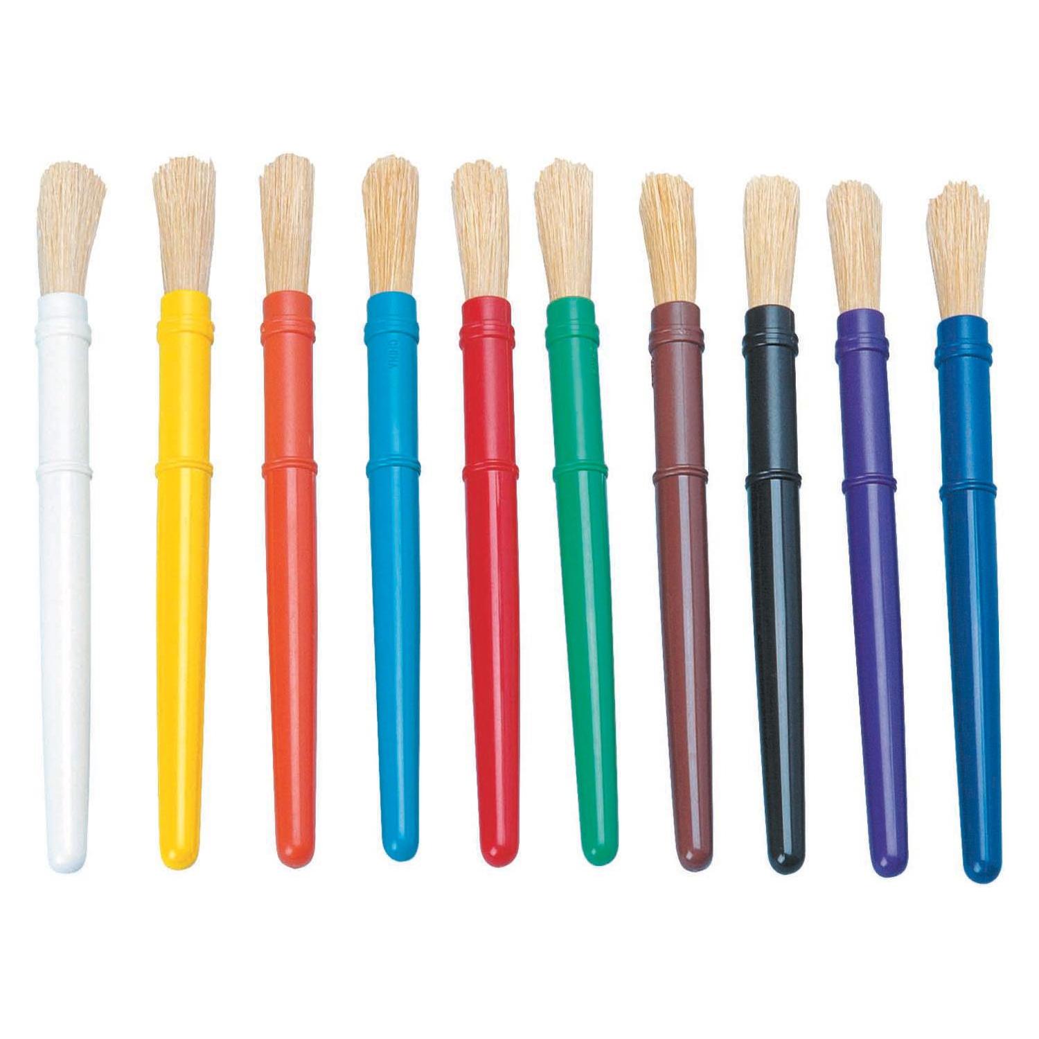 Colorations - Dicke Pinsel aus Kunststoff, 10 Stk. (60101110)