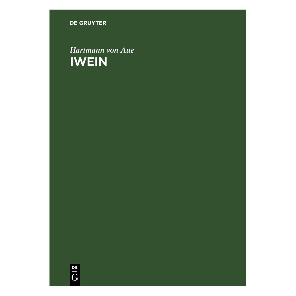 De Gruyter Hartmann von Aue:Iwein (Deutsch, Hardcover, Hartmann von Aue) (67777743)