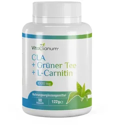 VitaSanum®- CLA + Grüner Tee + L-Carnitin 1000 mg 90 Kapseln