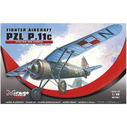 Mirage Hobby PZL P-11 C Polnische Luftwaffe mit Resin- und Fotoätzteilen