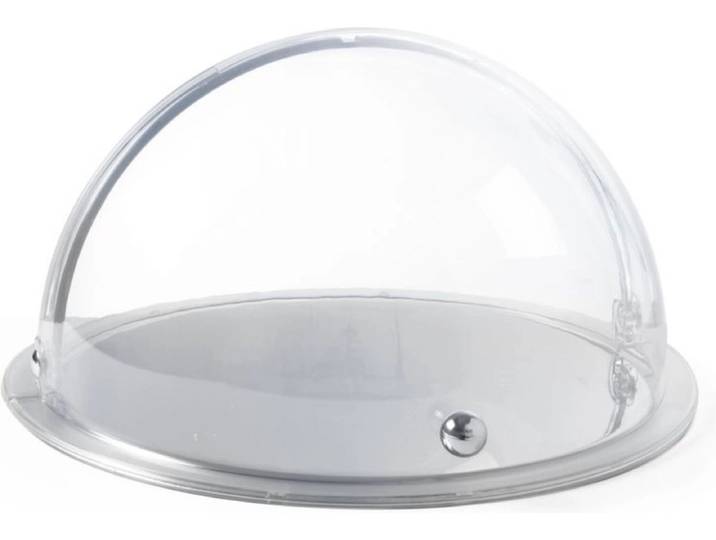 HENDI Ronde display met rolltop deksel – roestvast staal – ⌀380x(H)240mm – vaatwasmachinebestendig