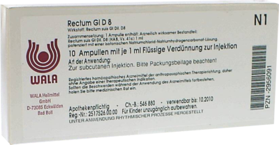 WALA Heilmittel GmbH RECTUM GL D 8 Ampullen 10X1 ml 02956091