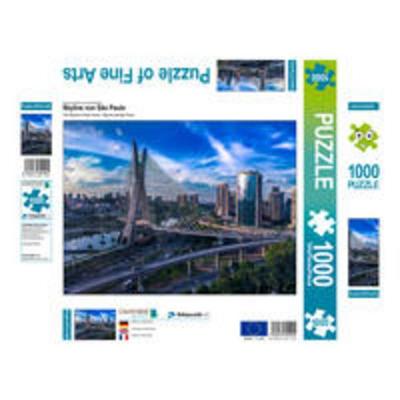CALVENDO Puzzle Skyline von São Paulo | 1000 Teile Lege-Größe 64x48cm Foto-Puzzle für glückliche Stunden