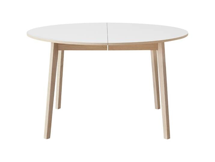 Esstisch rund Sinthya Eiche, Melamin weiss/eiche Massivholz B 130 T 130 cm