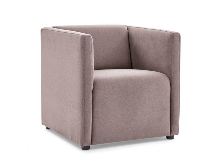 Calizza Interiors Grivola Sessel - Flachgewebe Eco-Soil 70 magnolie Modern, Zeitlos