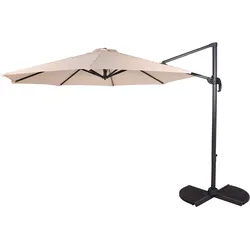 Deluxe-Ampelschirm Ø 300 cm, beige