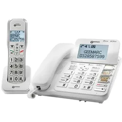 Geemarc AMPLIDECT COMBI 595 Schnurgebundenes Telefon +AMPLIDECT 595 AD Mobilteil