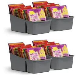 Pro Home Küchenorganizer für Gewürze und Tüten - Anthrazit - 4er Pack ( 4 Stück )