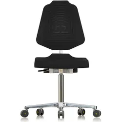 ESD Arbeitsstuhl "EWS 1220 E XL ESD" Classic schwarz - schwarz