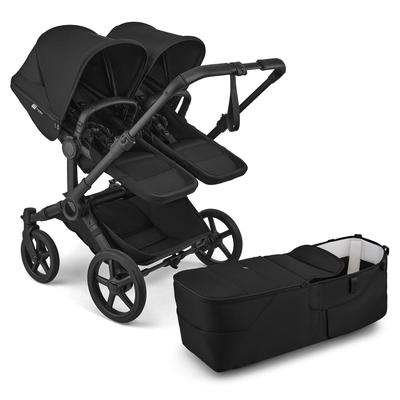 Bugaboo Donkey 6 Duo Complete Stroller Bundle - Black / Heritage Black / Heritage Black