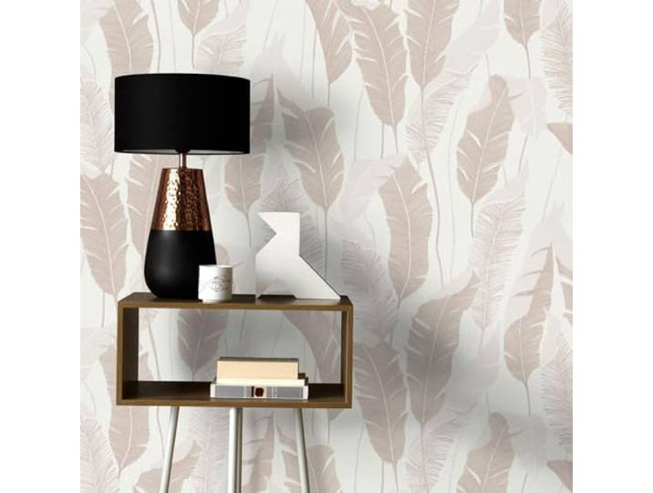Vliestapete Tropisch Blätter Dschungel Weiß Creme Metallic 10344-02