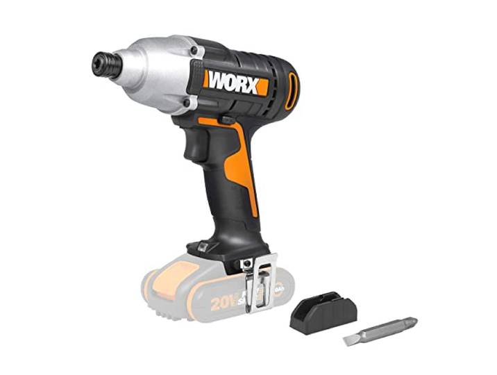 WORX Visseuse à chocs sans fil 20V WX291.9 Couple de 170 Nm\, vitesse variable\, éclairage LED et idéale pour vis\, écrous et boulons