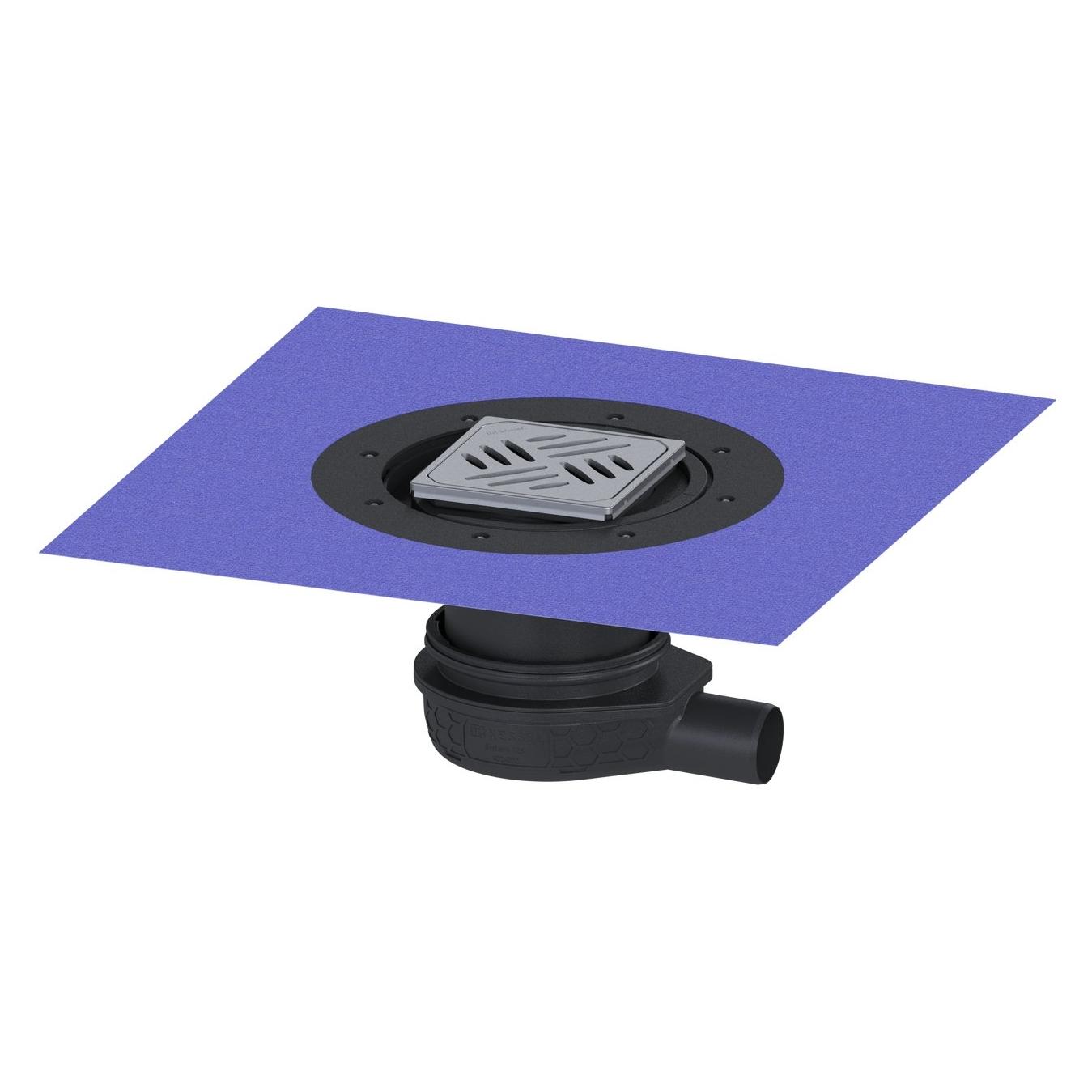 Kessel Bodenablauf Der Ultraflache 79 - DN 50, Variofix, Designrost (312 mm) (4470052)