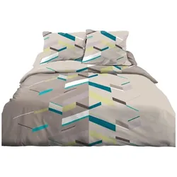 Home Linge Passion, Kinderbettwäsche, Bettdeckenbezug Taupe 240 x 260 cm (260 x 240 cm)