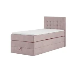 Boxspringbett mit Bettkasten  ¦ rosa/pink ¦ Maße (cm): B: 100 H: 110