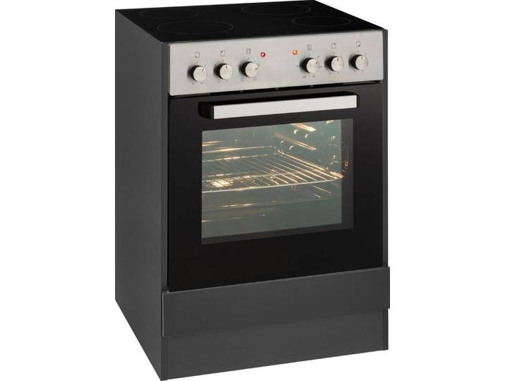 KOCHSTATION Herdumbauschrank KS-Bruneck Herdumbauschrank >>Bruneck<< 60 cm breit, hochwertige MDF-Fronten