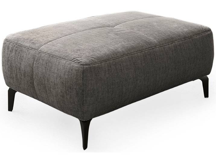 Hocker JOCKENHÖFER GRUPPE Salo, B: 114 cm , grau (dunkelgrau), B:114cm H:46cm T:81cm, Hocker, Hocker, im Retrolook mit Wellenunterfederung und frei im Raum stellbar