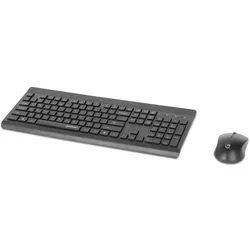 Manhattan 180771 Tastatur Maus enthalten Universal RF Wireless QWERTY Schwarz