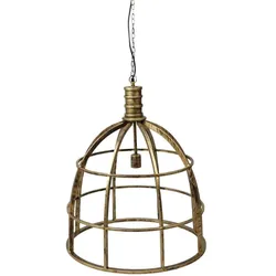 HSM Collection Hängelampe Gold Metall, Ø 60 cm, Höhe 75 cm
