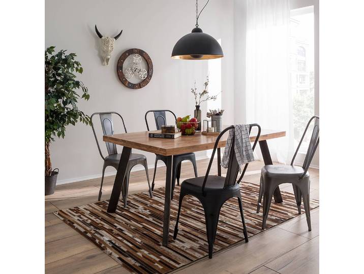 Table 180 x 76 x 100cm Marron/Marron