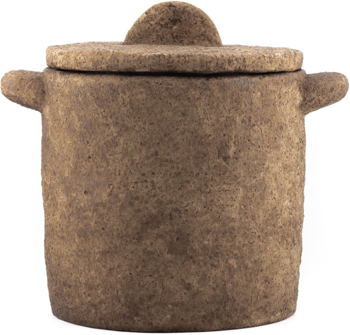HomeBound by KY Aardewerk Jar Tierra Bruin L Decoratief Opbergbakje