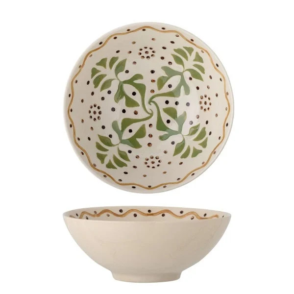 Bloomingville Heikki schalen set van 6 stuks beige en multicolour van keramiek en glas