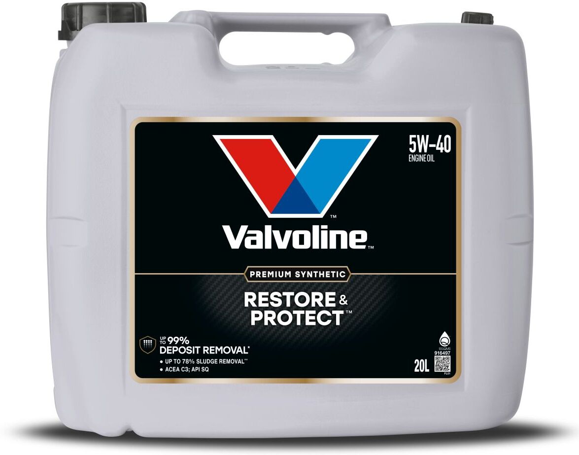 Motoröl VALVOLINE 916497 RESTORE&PROTECT; 5W40 20L