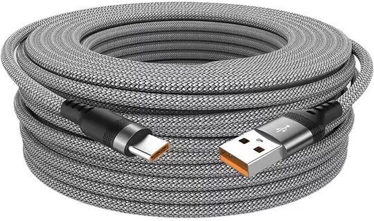 INF 2er-Pack USB Typ-C Kabel - Nylon Geflochten, 6A Schnellladung, Kompatibel mit Computern und Gaming-Geräten 2 m